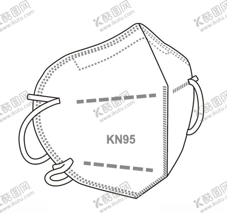 编号：90563906170818261999【酷图网】源文件下载-n95口罩矢量图