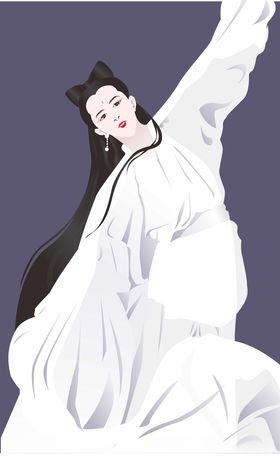 诗倩芳展架海报