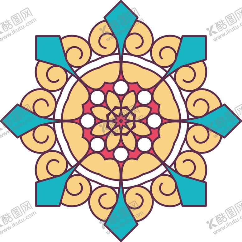 编号：38731310011142585768【酷图网】源文件下载-复古花纹图案