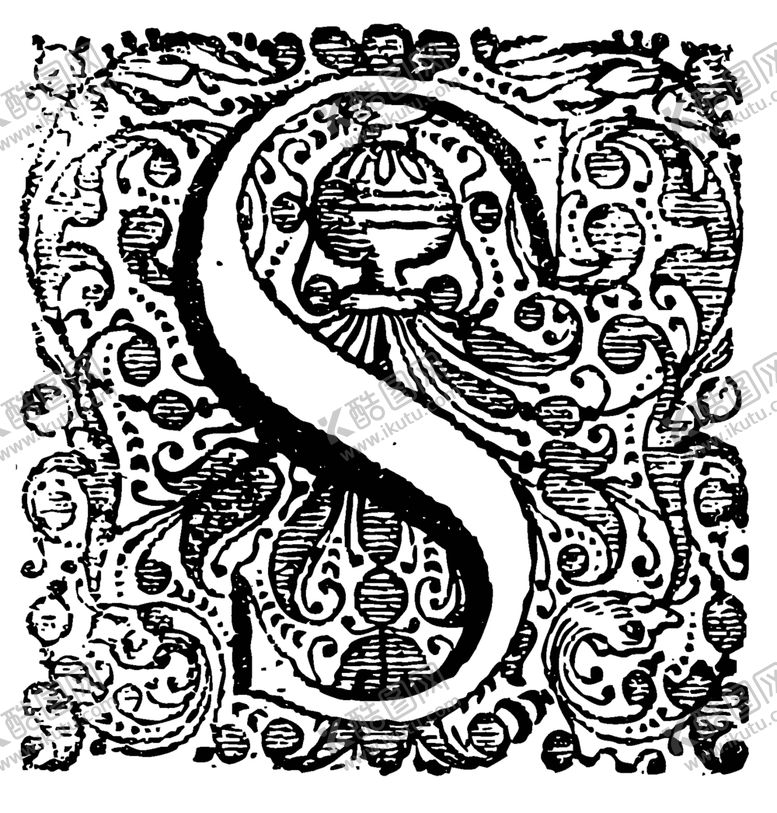 编号：85117009250403551985【酷图网】源文件下载-矢量英文复古装饰字母素材