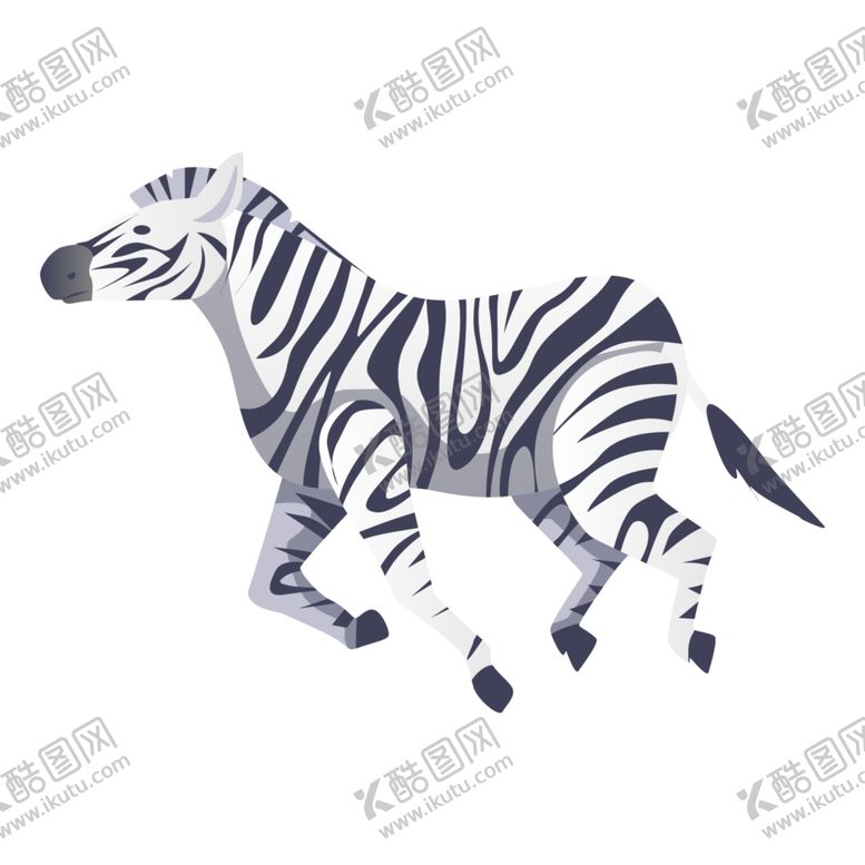 编号：86965802221037055350【酷图网】源文件下载-卡通斑马插画