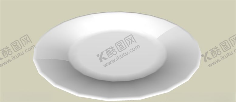 编号：16747909202129437996【酷图网】源文件下载-白瓷盘子模型