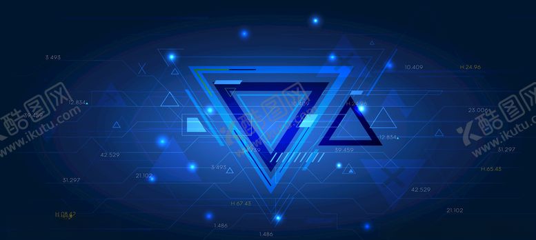 编号：97248310030538099641【酷图网】源文件下载-简单科技几何线条背景