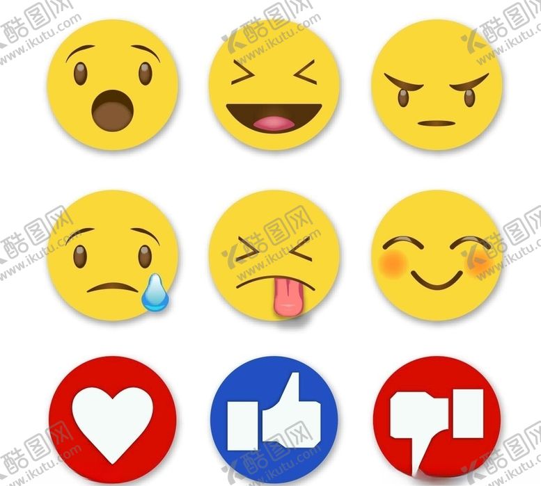 编号：54033309150308389431【酷图网】源文件下载-矢量表情符号