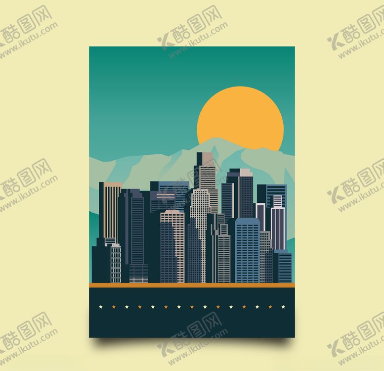 编号：89181009180603189315【酷图网】源文件下载-唯美简约旅游抽象海报背景