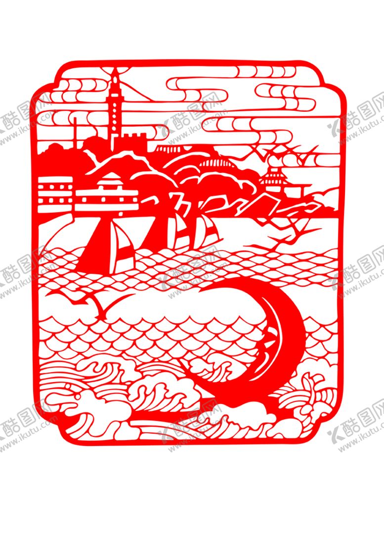 编号：60283709222143212491【酷图网】源文件下载-风景窗花