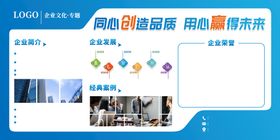 企业文化墙共创励志形象