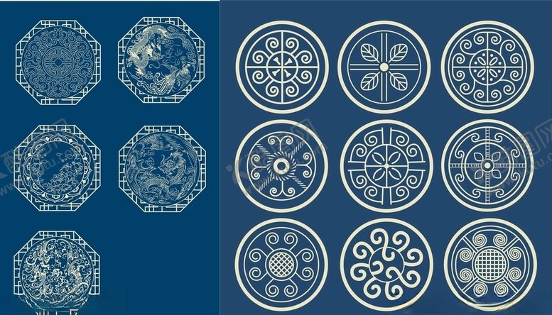 编号：57694605120319279002【酷图网】源文件下载-中国风古典花纹边框素材