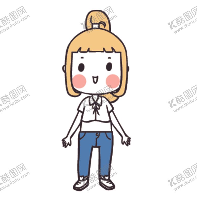 编号：33172310191434567197【酷图网】源文件下载-可爱人物形象插画