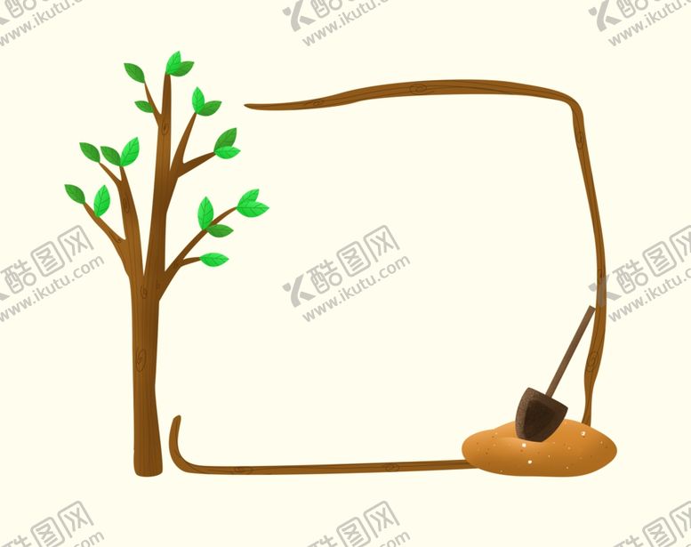编号：45841807031856084304【酷图网】源文件下载-手绘植树节矩形边框