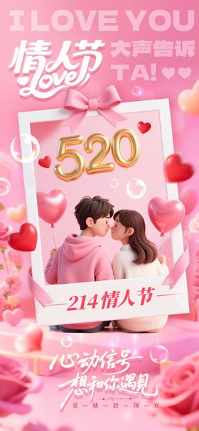 浪漫情侣520甜蜜相拥