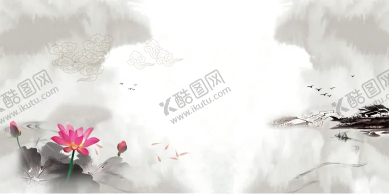 编号：52327404210625338854【酷图网】源文件下载-中国风水墨喜庆背景