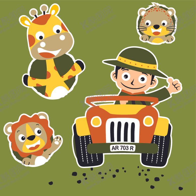 编号：92593110290814256104【酷图网】源文件下载-卡通动物