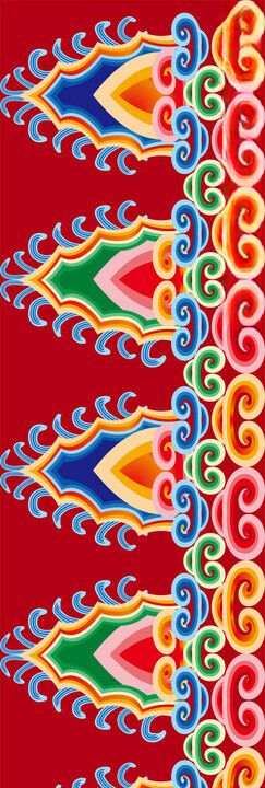 藏族花纹蒙古族花纹纹理