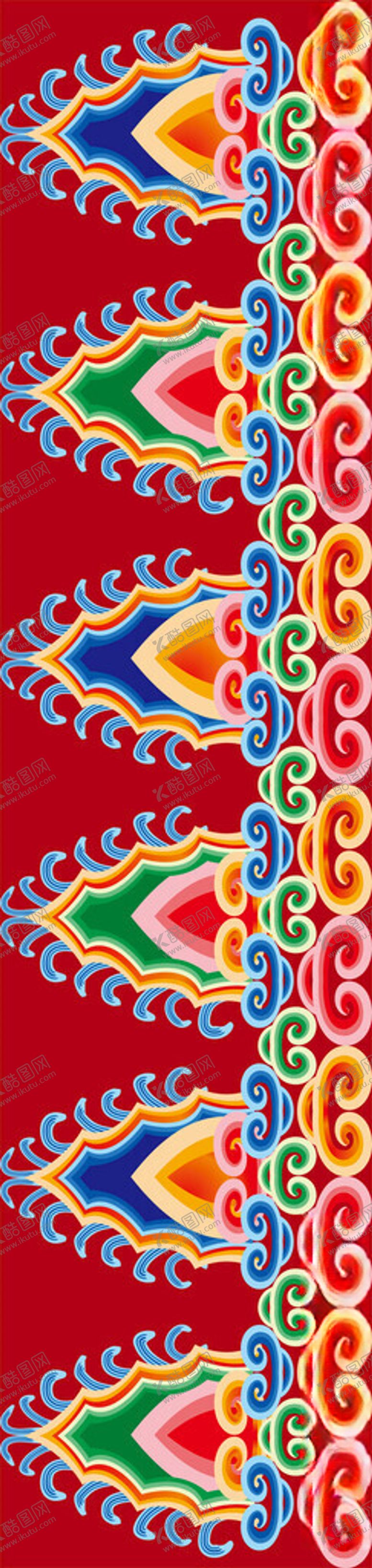 编号：80788204020327451176【酷图网】源文件下载-藏族花纹蒙古族花纹纹理