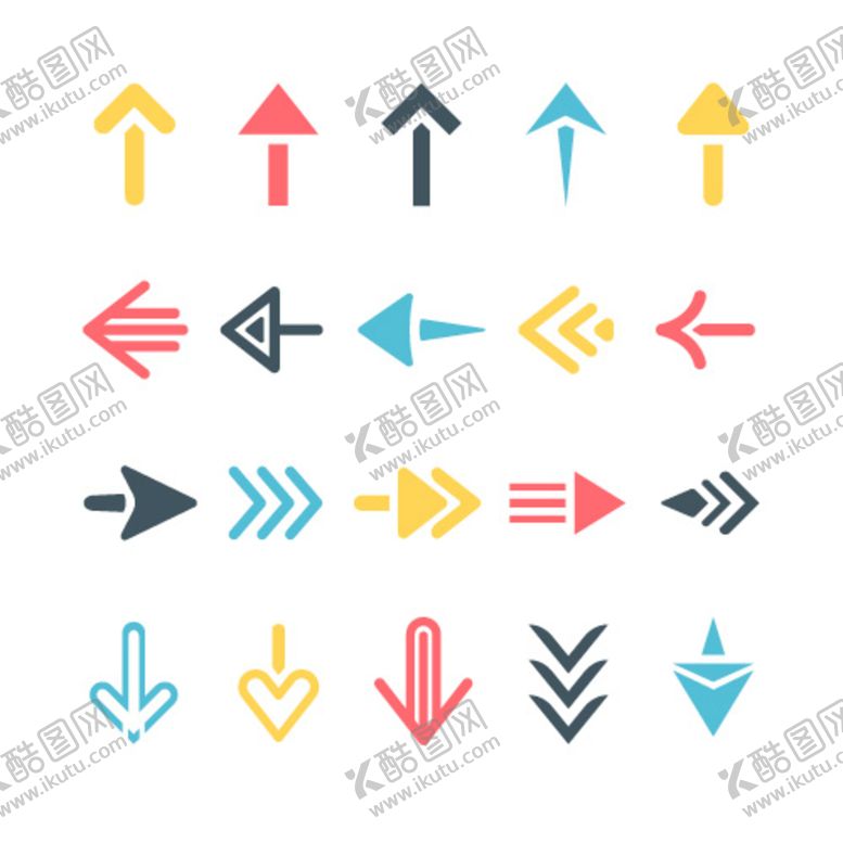 编号：09436209151232230256【酷图网】源文件下载-箭头工具图标图库