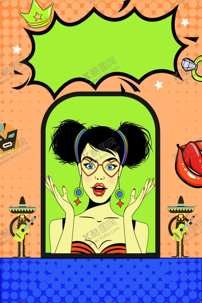 编号：25583609271857519366【酷图网】源文件下载-波普风背景