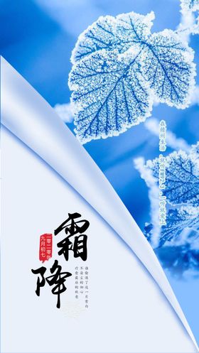 霜降版式设计PSD分层