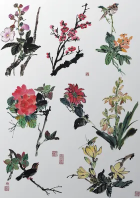 古典水墨旅游健身探险商场超市公司企业学校制度