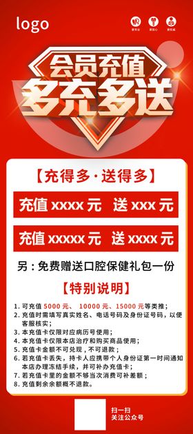 会员充值海报