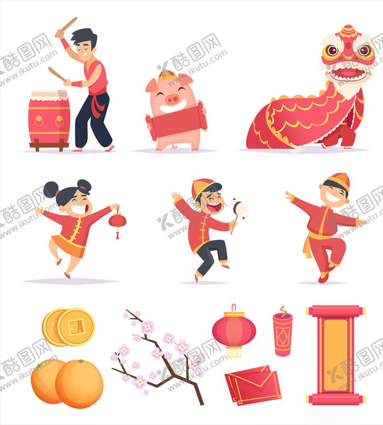 编号：32551707031839393830【酷图网】源文件下载-新年背景