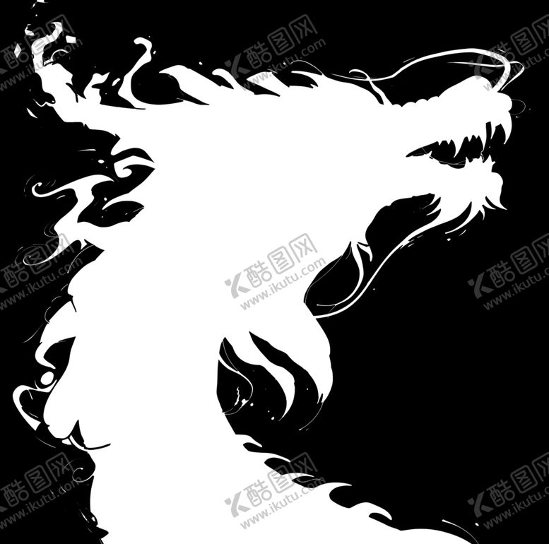 编号：76953212061242283686【酷图网】源文件下载-龙剪影