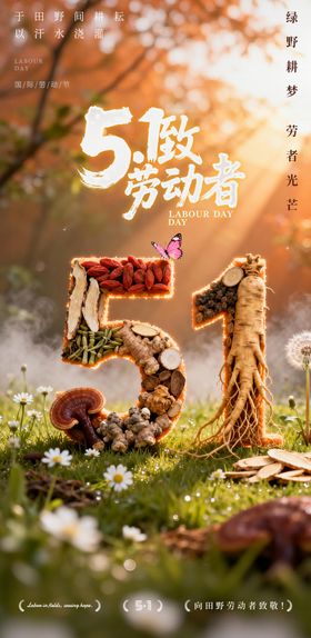 五一海报设计药材设计