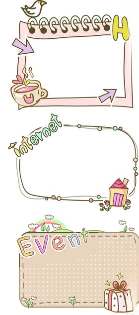 卡通边框