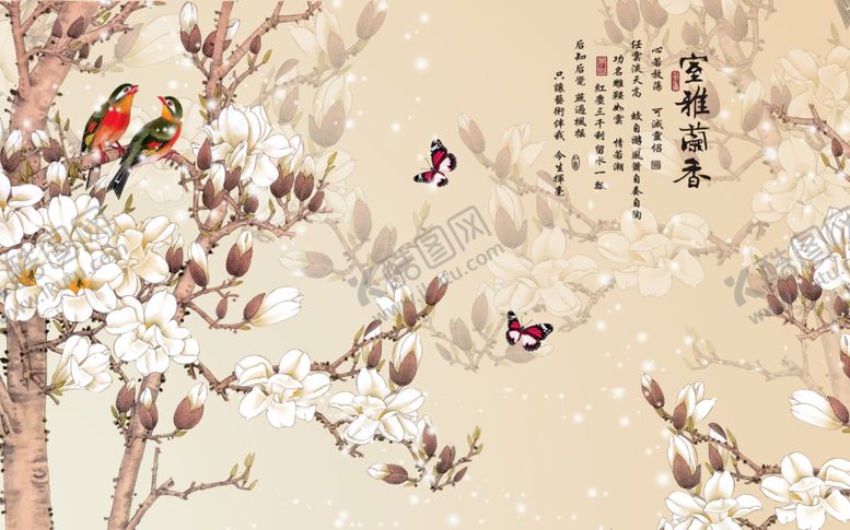 编号：27452609261942487855【酷图网】源文件下载-花鸟工笔