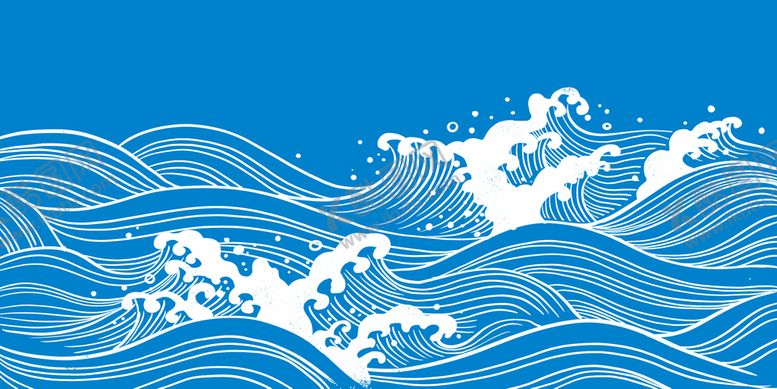 编号：79142210170536087828【酷图网】源文件下载-海浪花纹