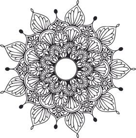 曼陀罗花纹