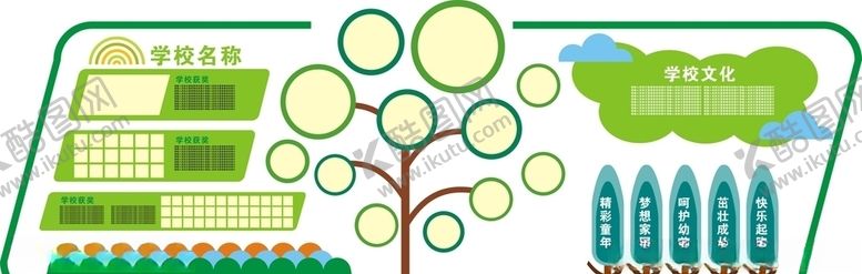 编号：15877810042034354640【酷图网】源文件下载-幼儿园文化墙