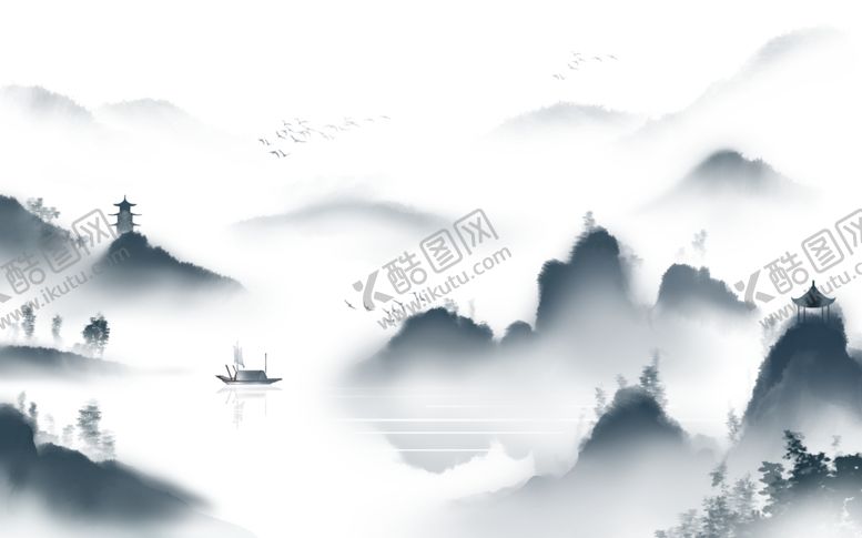 编号：20564106251932557479【酷图网】源文件下载-新中式意境山水