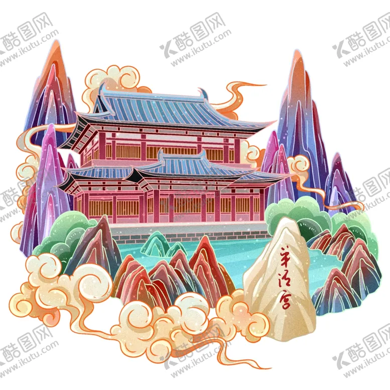 编号：66902002031926459546【酷图网】源文件下载-国潮插画背景