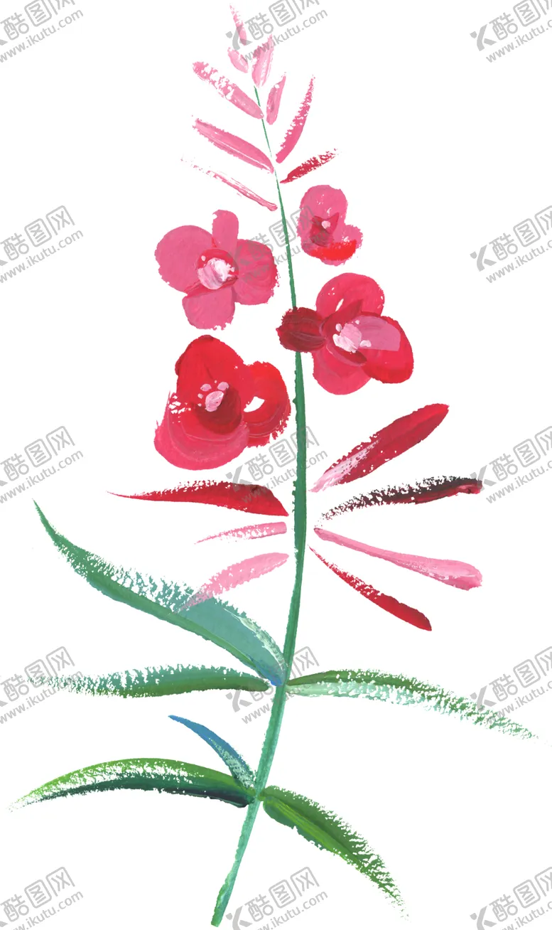 编号：71794705140040545942【酷图网】源文件下载-水彩手绘花卉花朵植物