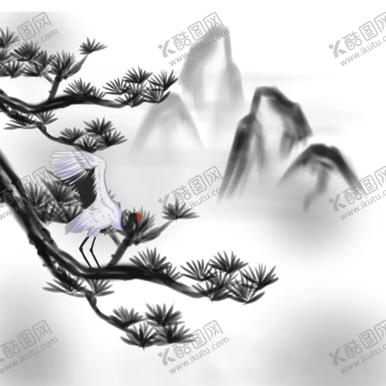 编号：48868006190654505465【酷图网】源文件下载-水墨素材毛笔画素材墨迹素材
