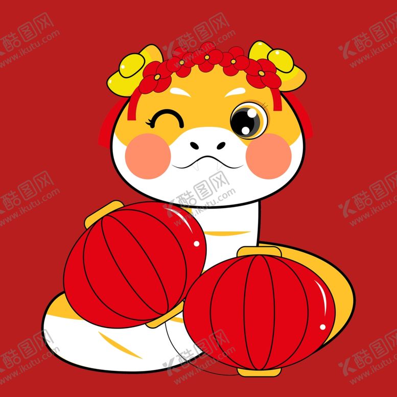 编号：93417902281912151448【酷图网】源文件下载-手绘卡通小蛇