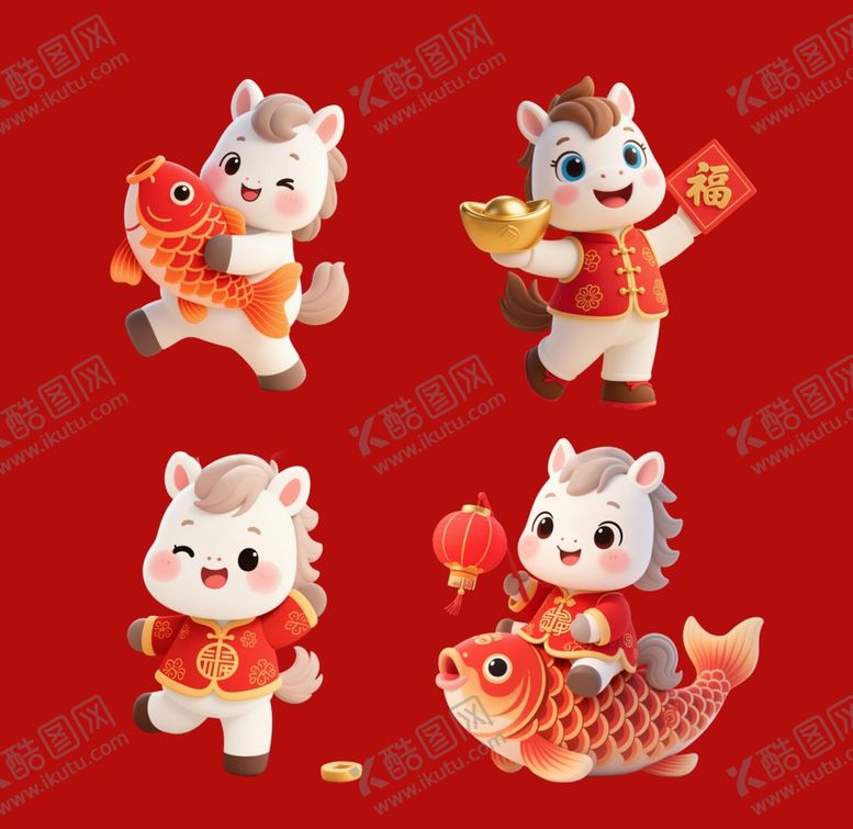 编号：94404810221543327890【酷图网】源文件下载-萌态羊年吉祥物喜庆贺岁