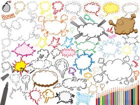 多样卡通边框图案素材