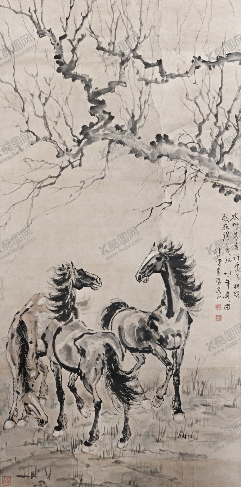 编号：51265810292108326035【酷图网】源文件下载-徐悲鸿大气国画马