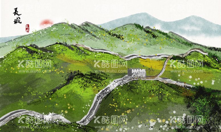 编号：35405910170450519832【酷图网】源文件下载-中国风山水背景