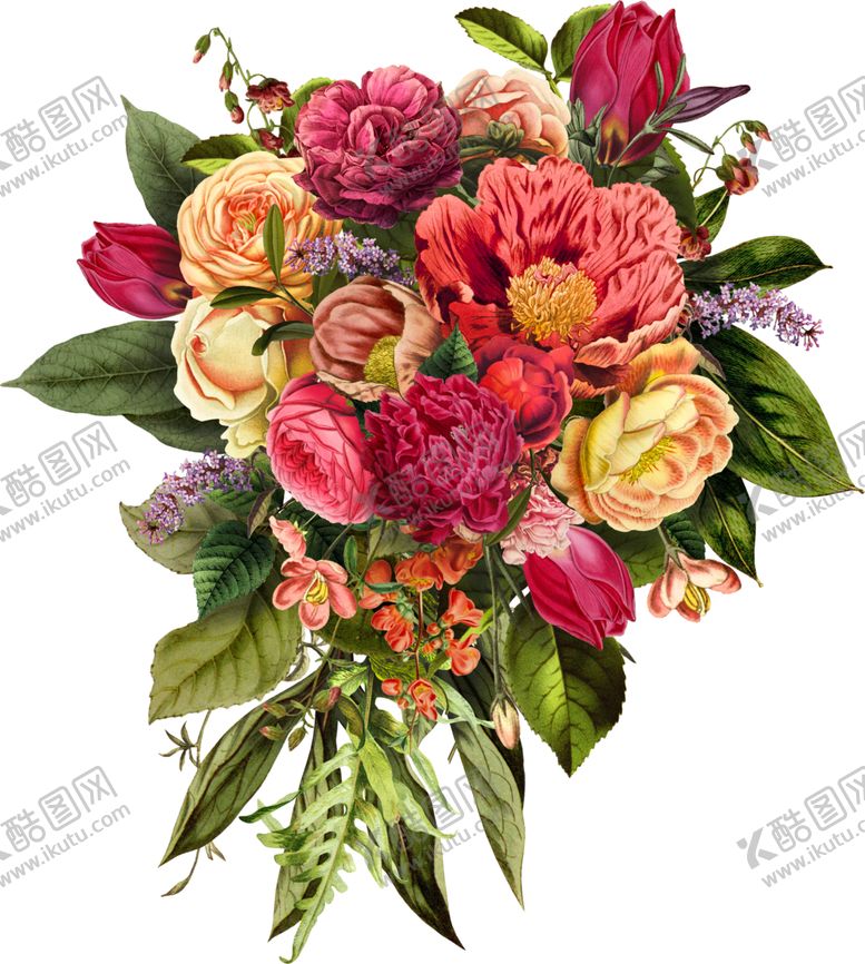 编号：43261910090059218784【酷图网】源文件下载-复古花束