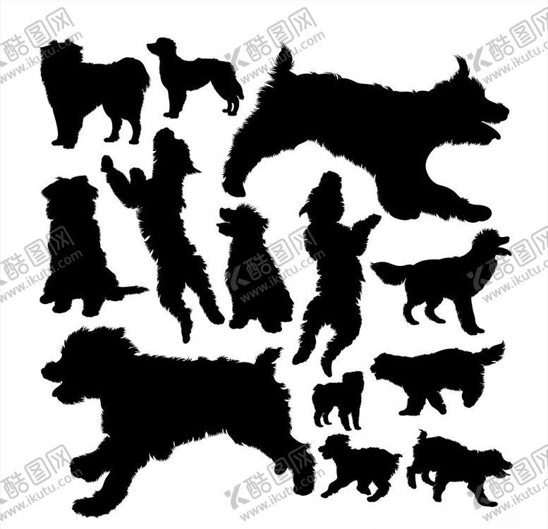 编号：14289906191701005212【酷图网】源文件下载-动物剪影