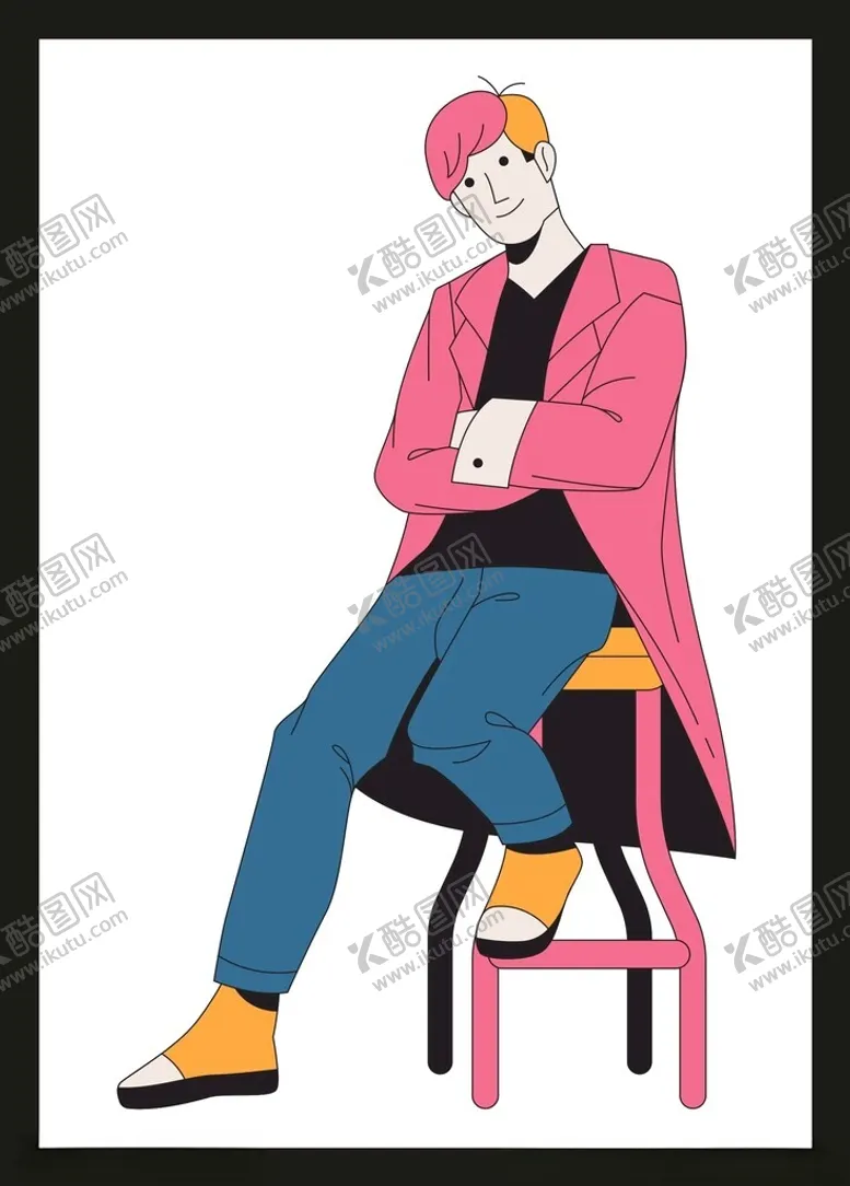 编号：85087701311948593570【酷图网】源文件下载-手绘男人男孩