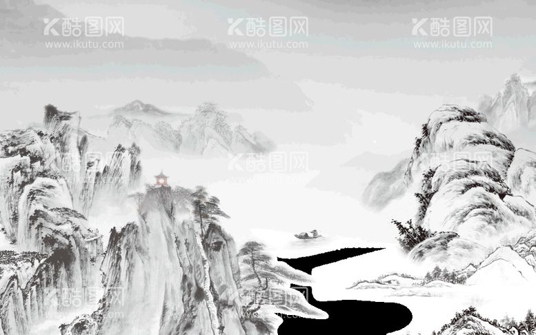 编号：81528810260308407739【酷图网】源文件下载-山水画