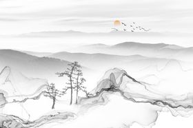 写意山水画      
