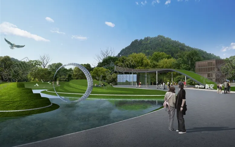 编号：22405304272111272671【酷图网】源文件下载-景区建设门头入口效果图