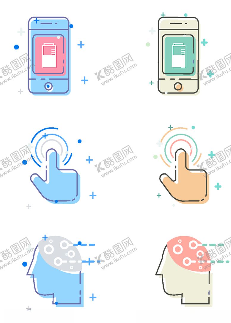 编号：72269405190318503357【酷图网】源文件下载-网页科技常用手机点击手势思考