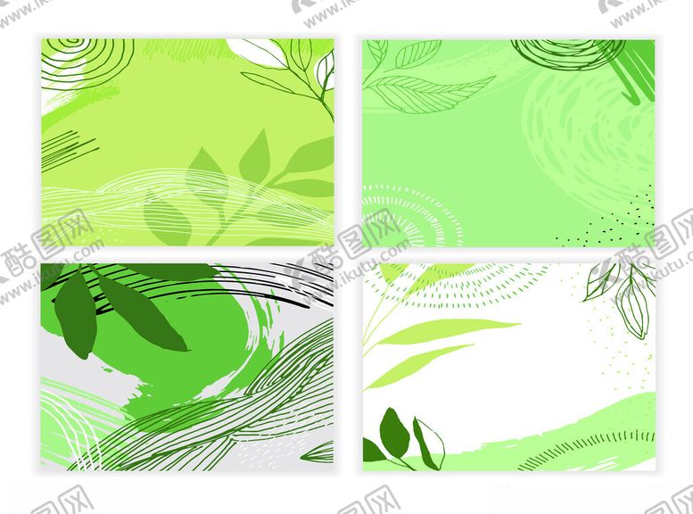编号：89359504011538308636【酷图网】源文件下载-清新绿叶背景