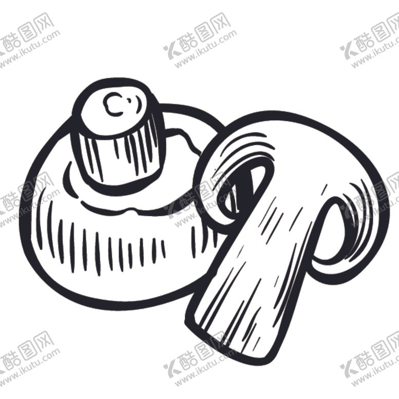 编号：45212511010408073636【酷图网】源文件下载-简笔画蔬菜食物